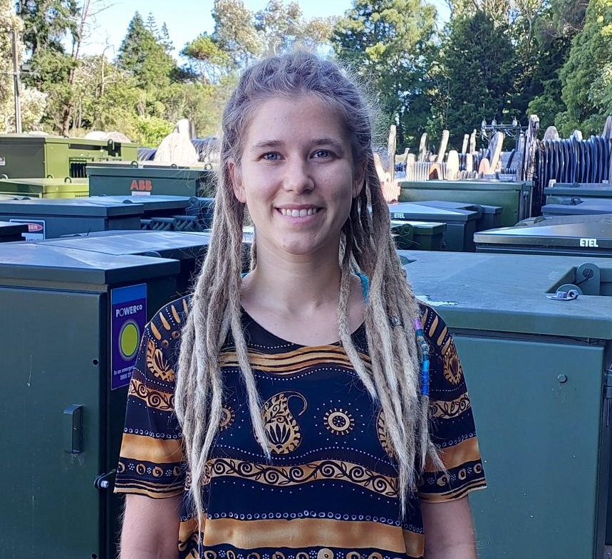 Young woman with long blond hair