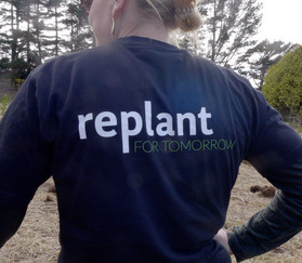 woman wearing replant for tomorrow top