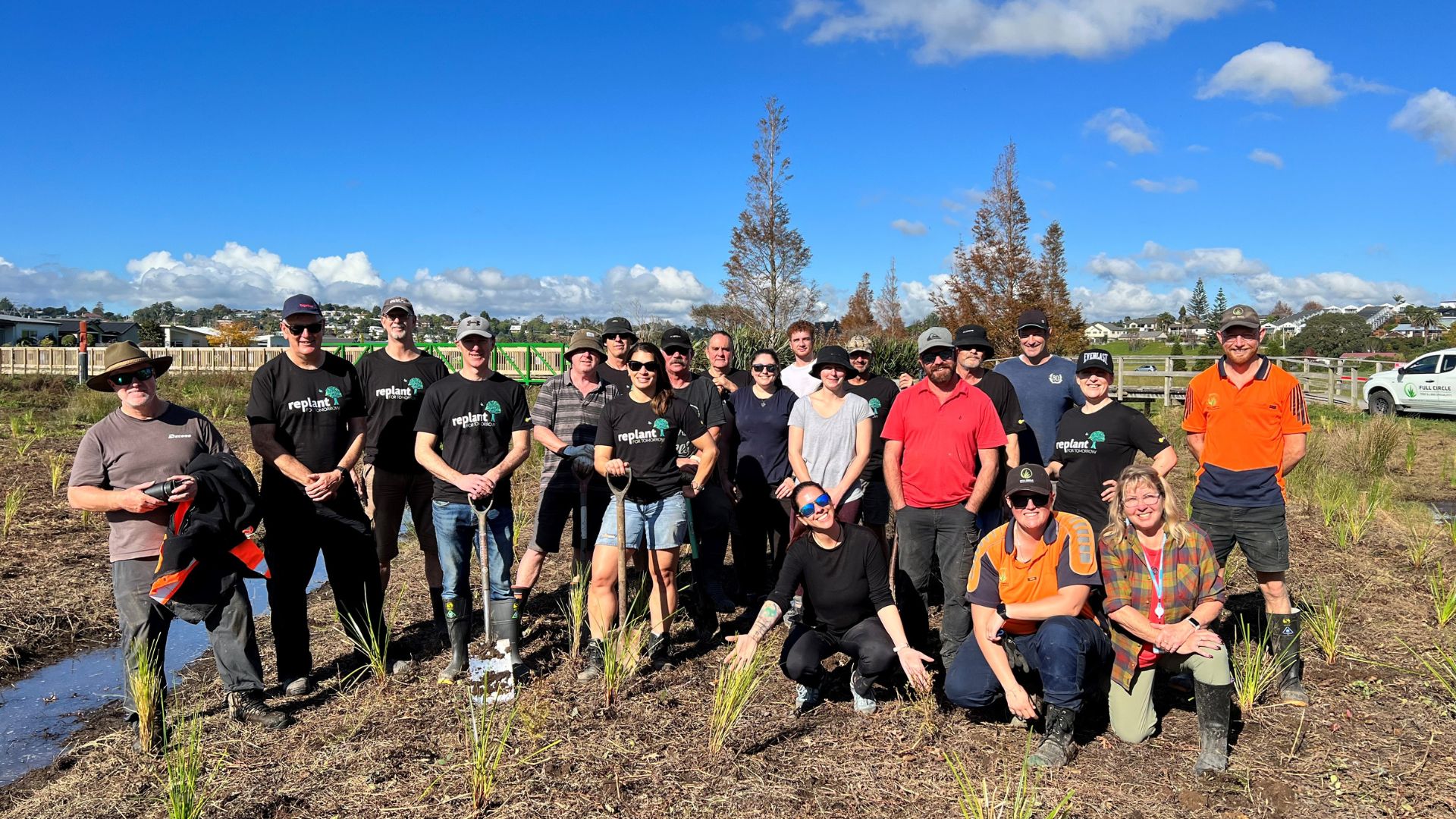 Tree planting team