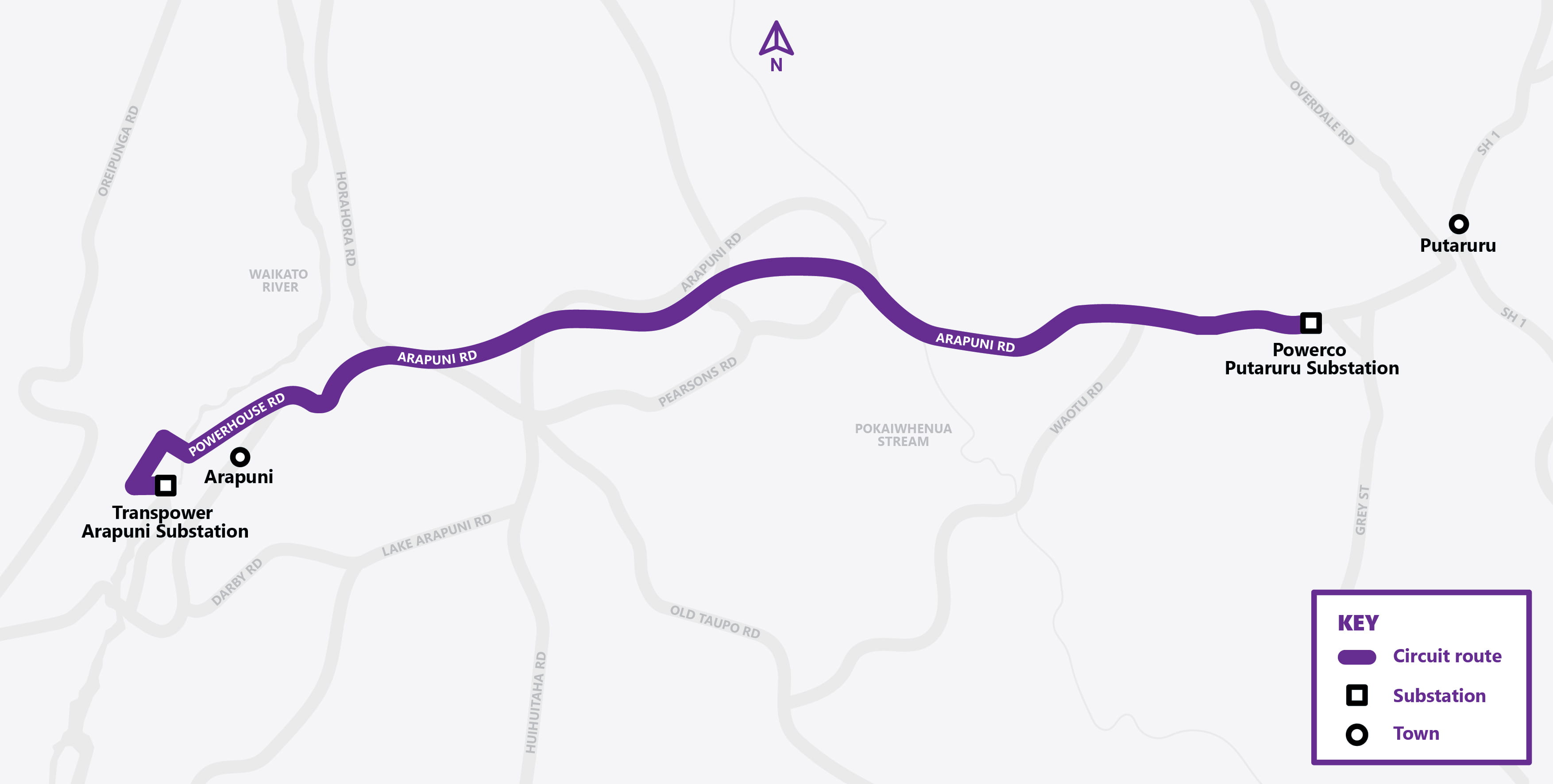 Map of circuit route