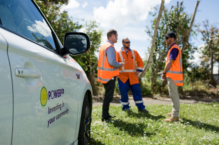 Powerco team talking