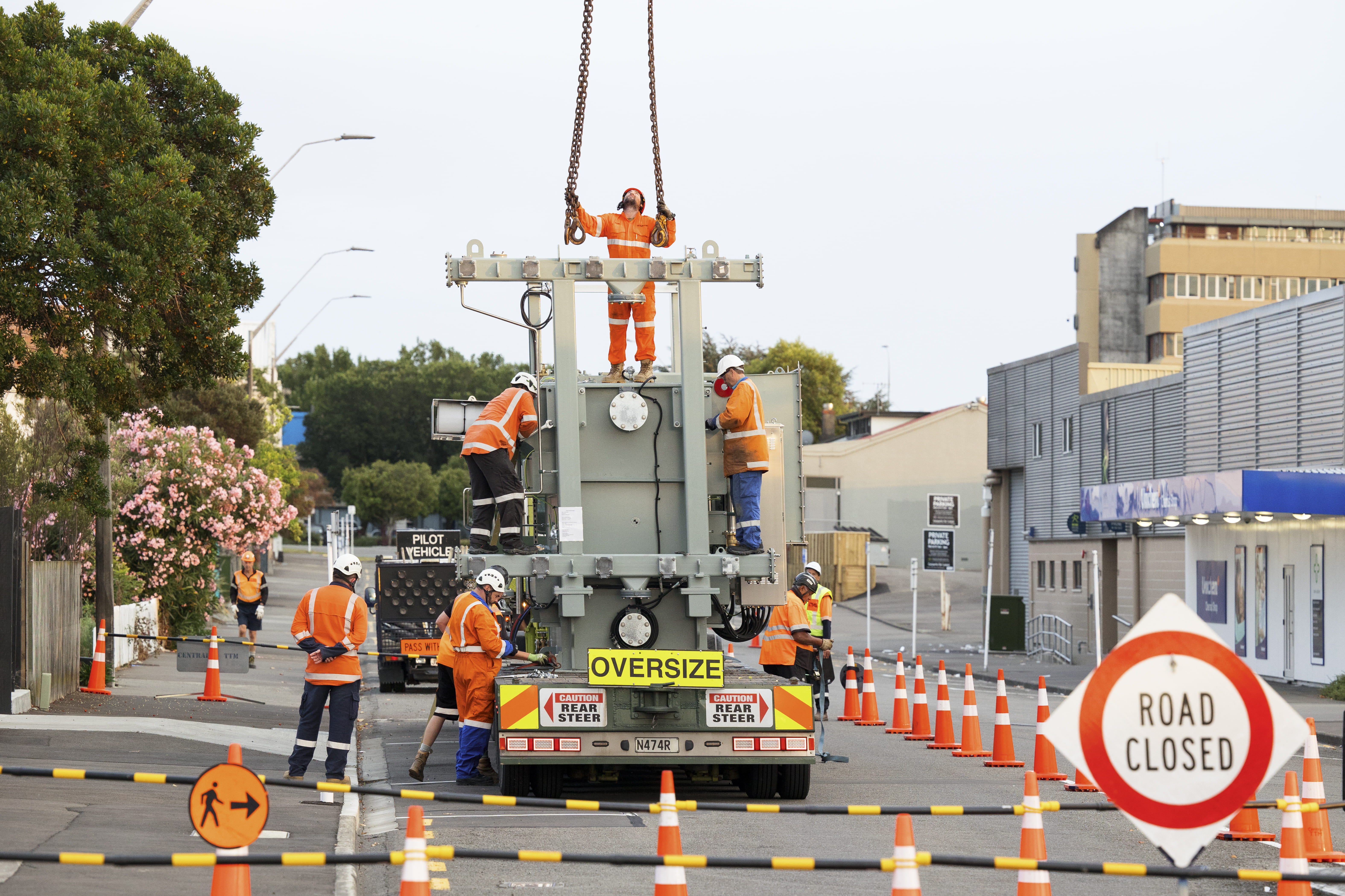 Transformer on truck