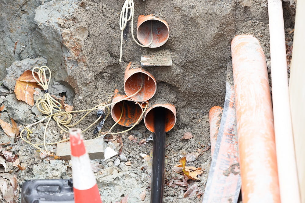 Cables in the ground