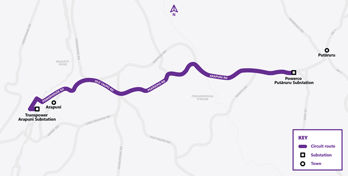 Proposed circuit route map