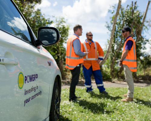 Powerco team talking