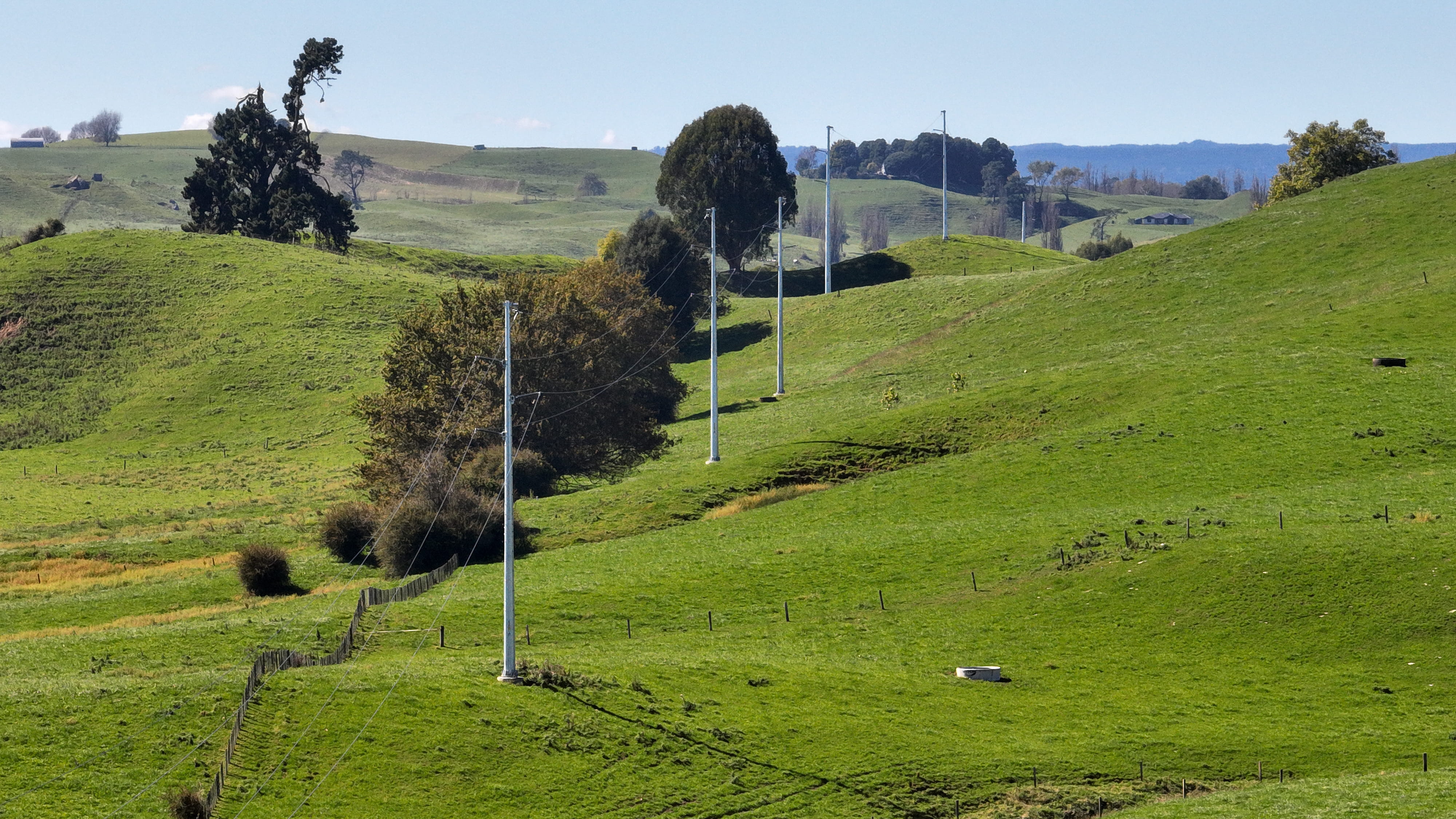 Aerial photo of Powerco's South Waikato National Grid Connection