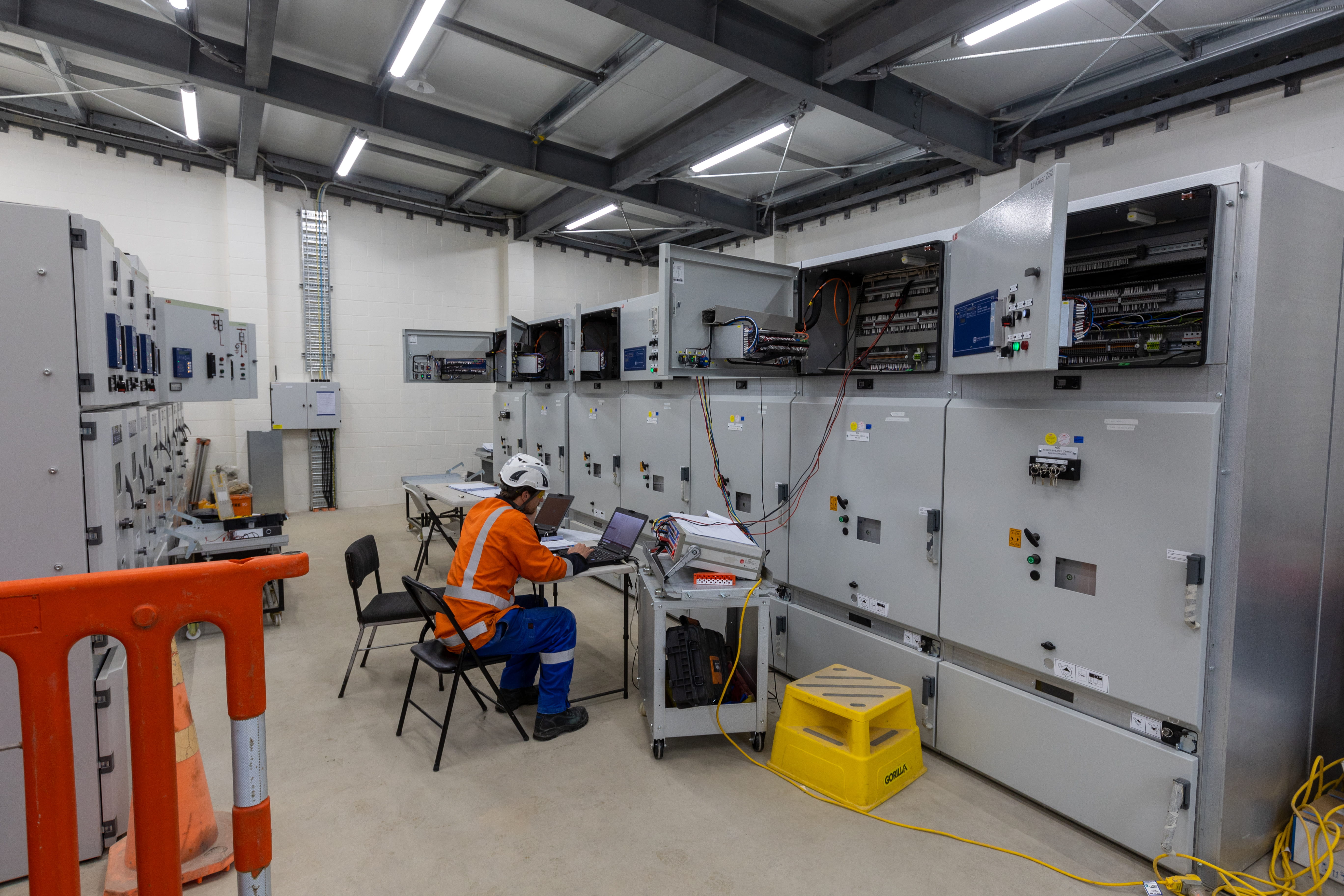 Switchboards inside Powerco's Walton Road substation